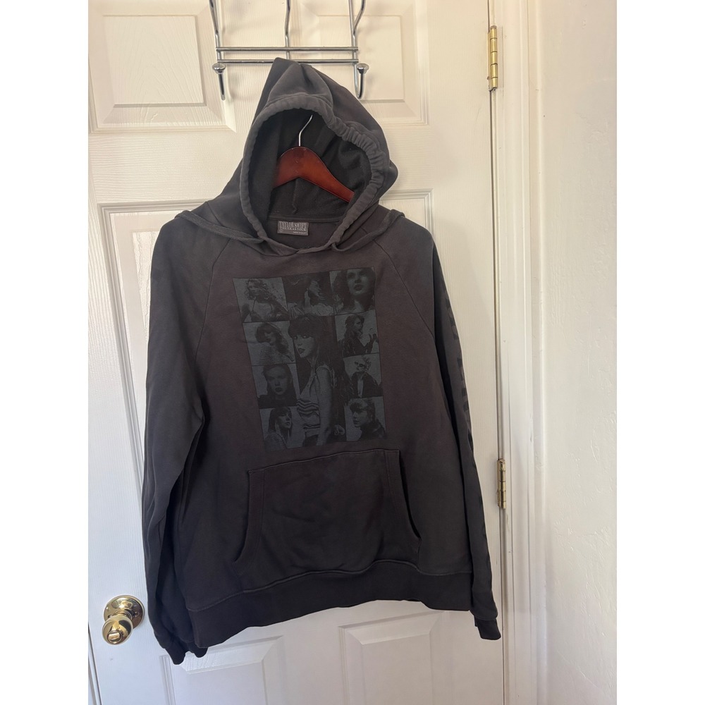 Rare Taylor Swift The Eras Tour Hoodie Charcoal Black Concert Merch Size Small